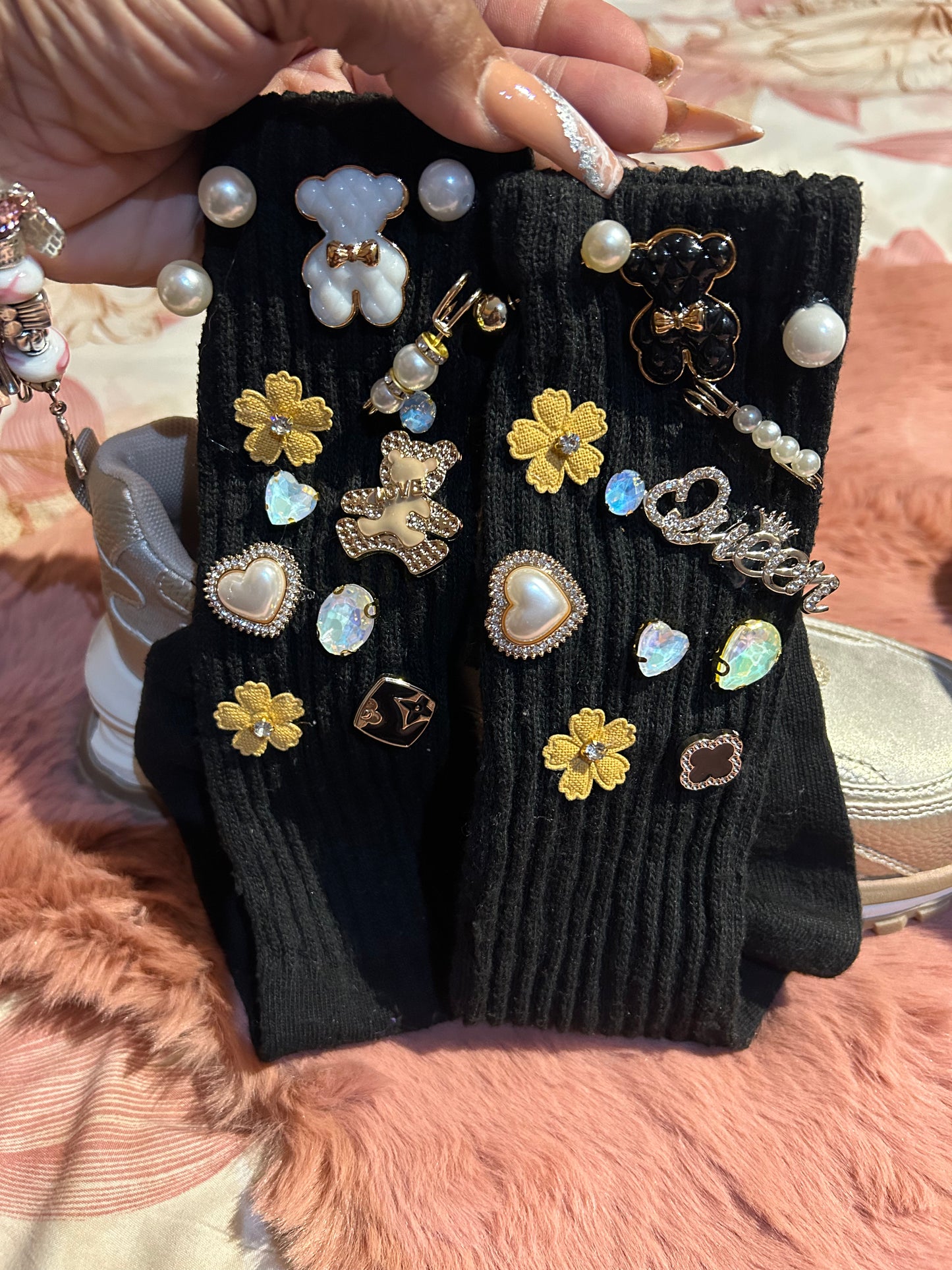 Bling/trinket socks